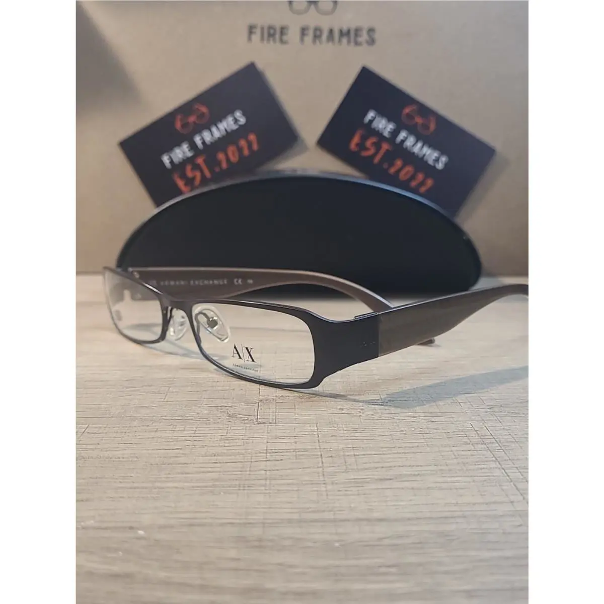 Armani Exchange AX230 D4N Chocolate Full Rim Eyeglasses Frames 51-17-130