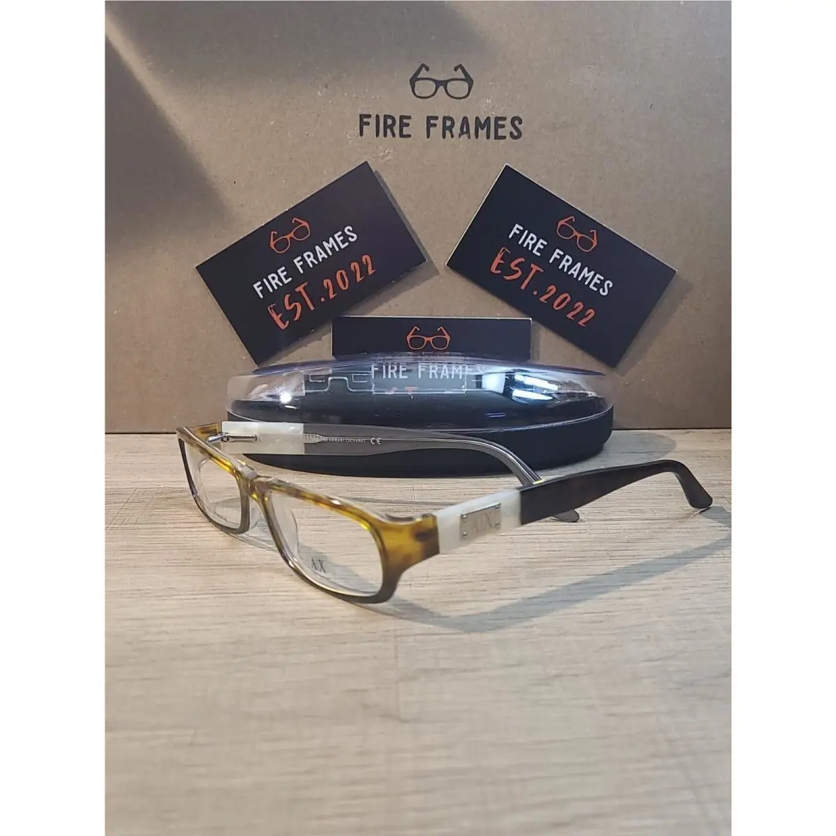 Armani Exchange AX 222 Y0H Tortoise Rectangular Eyeglasses Frames 52-15-135