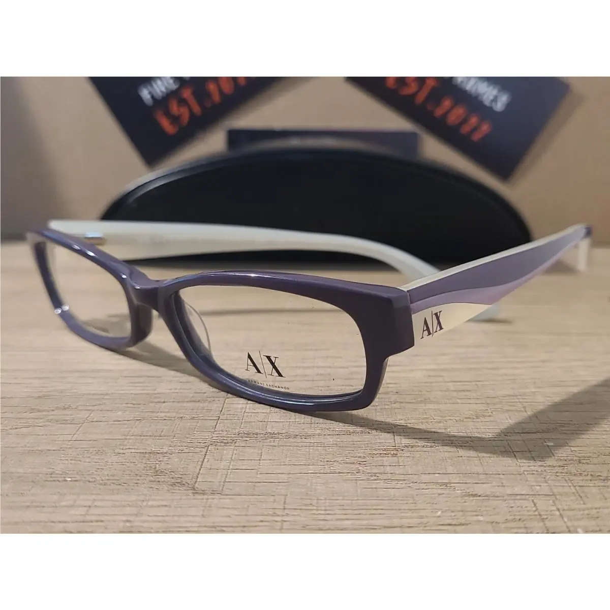 Armani Exchange AX233 1HN Purple Eyeglasses Frames 51-15-135 Rare Armani Glasses