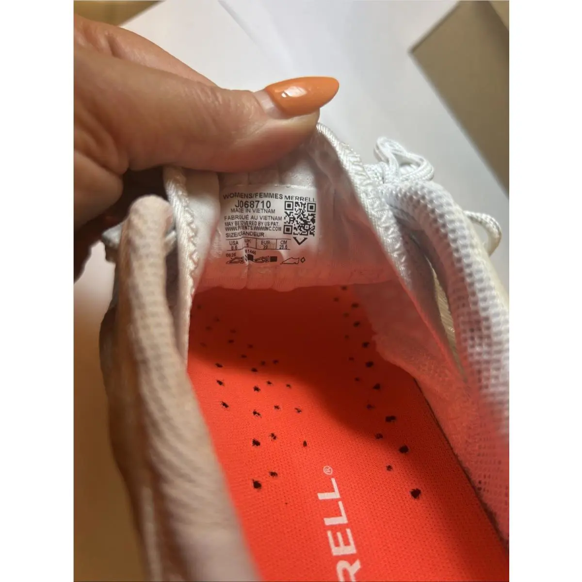 Merrell shoes - Agility Peak 5 - Agility Peak - J068710 - White/Flare (UPC: 0195021292463) 11
