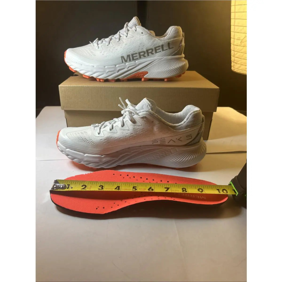 Merrell shoes - Agility Peak 5 - Agility Peak - J068710 - White/Flare (UPC: 0195021292463) 13