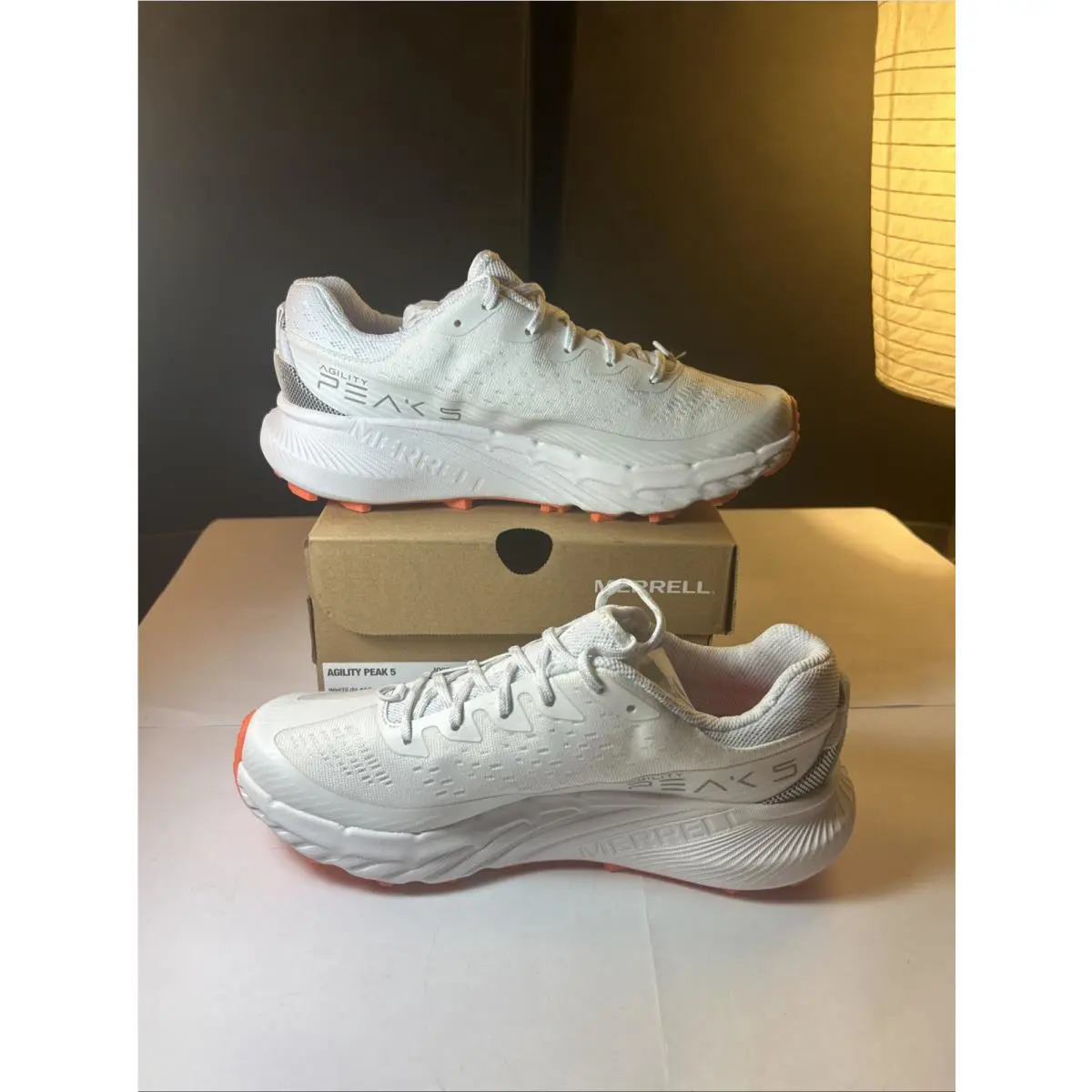 Merrell shoes - Agility Peak 5 - Agility Peak - J068710 - White/Flare (UPC: 0195021292463) 0