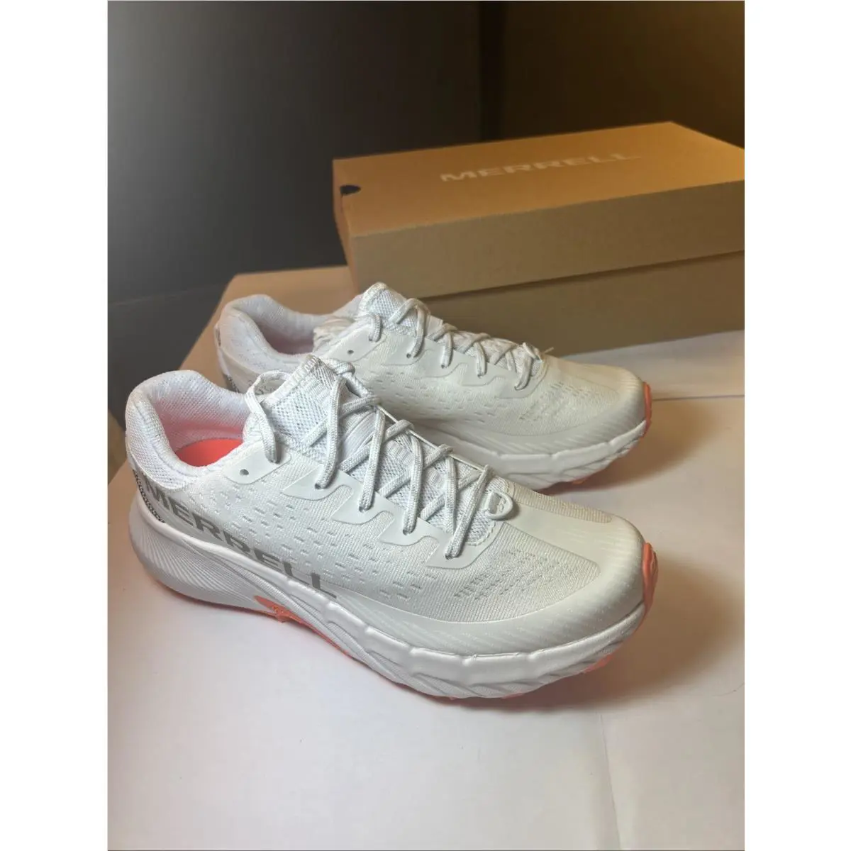 Merrell shoes - Agility Peak 5 - Agility Peak - J068710 - White/Flare (UPC: 0195021292463) 4
