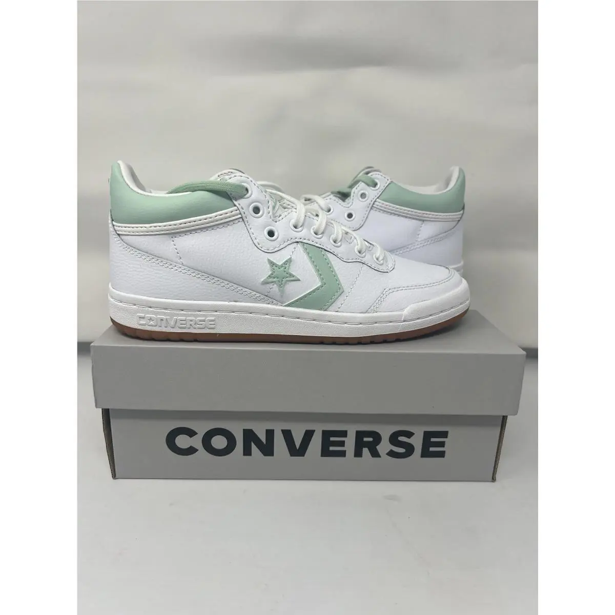 Converse Fastbreak Pro Mid Skate Shoes Sticky Aloe Gum Bottoms A10962C Size 4