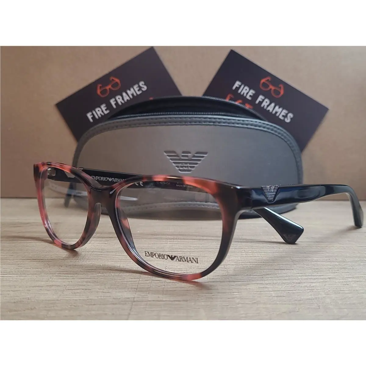 Emporio Armani EA 3039 5277 52-16-140 Havana Bordeaux Eyeglasses Frames
