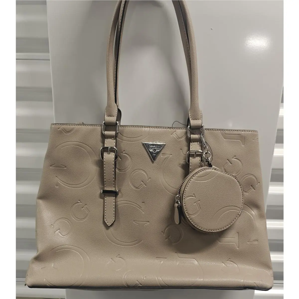 Tote with Change Purse Color Mushroom by Guess