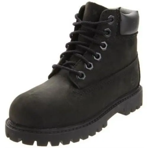 Toddler`s Timberland 6 In. Premium Boot Black Nubuck - Black
