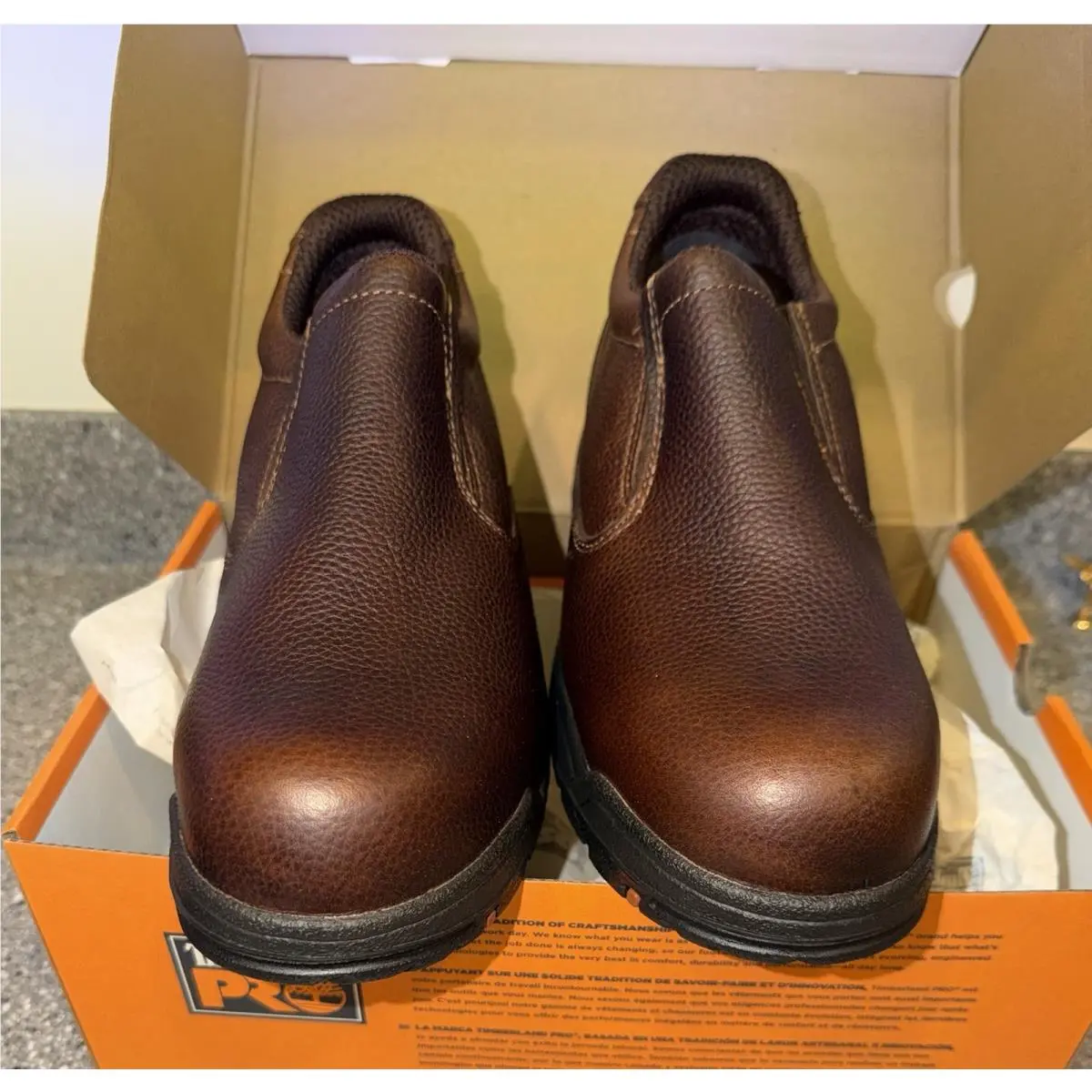 Timberland Pro Titan Slip-on Alloy Safety Toe Work Shoes Men`s Size 9.5