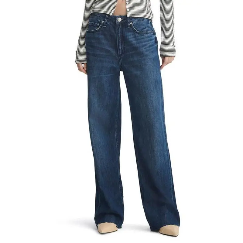Rag Bone Women`s Featherweight Logan Jeans Wide Leg Randie Size 27 by Rag & Bone