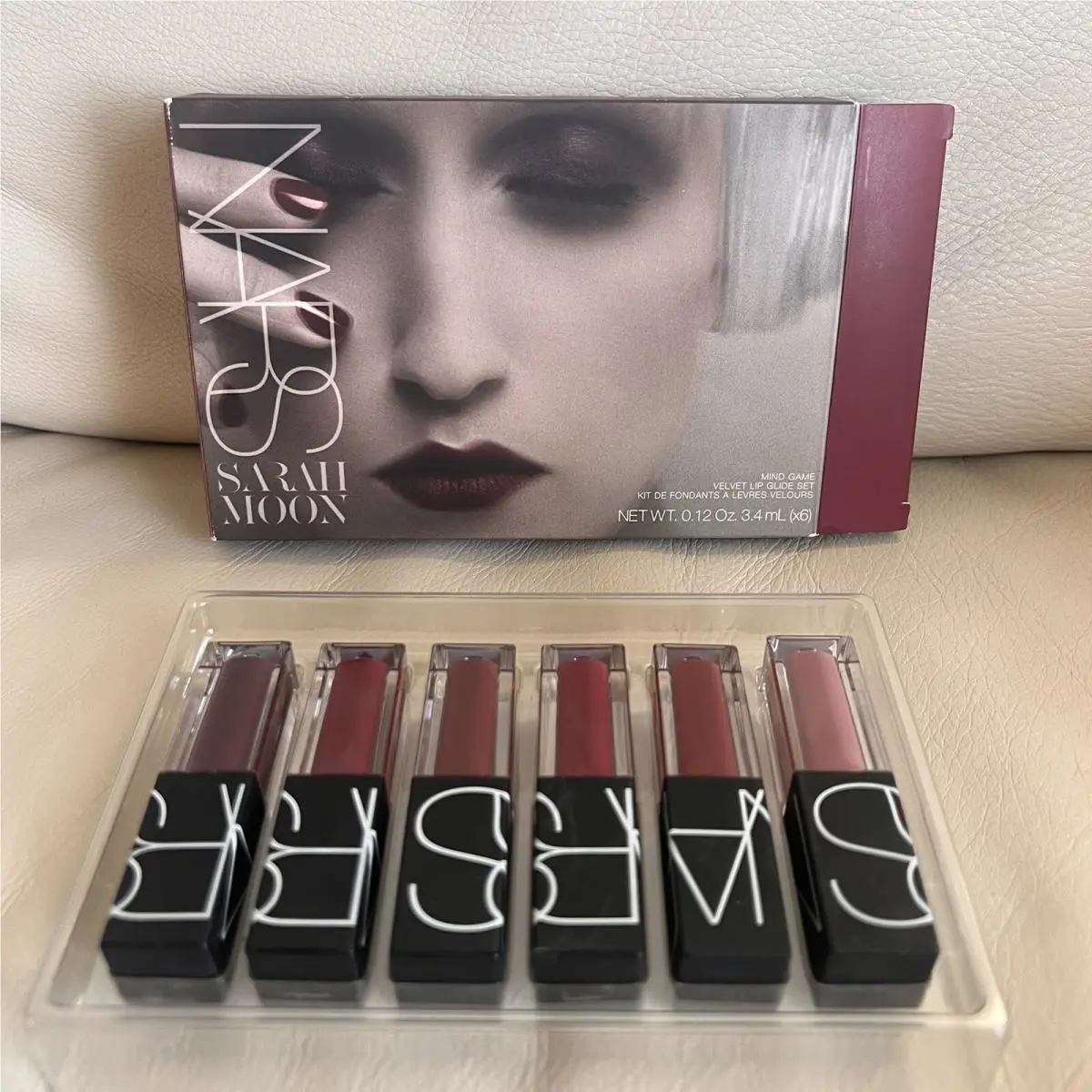 Nars Sarah Moon Mind Game Velvet Lip Glide Set of 6 Lipsticks