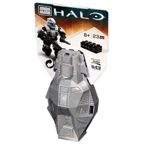 Mega Bloks Halo Series 4 Odst Metallic Drop Pod Set DPP67 Silver