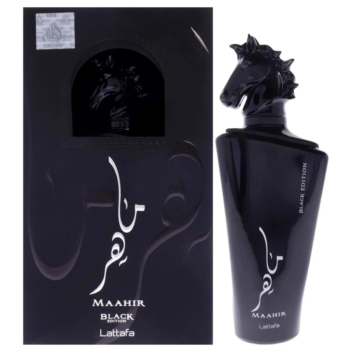 2 Pack Maahir - Black Edition by Lattafa For Men - 3.4 oz Edp Spray