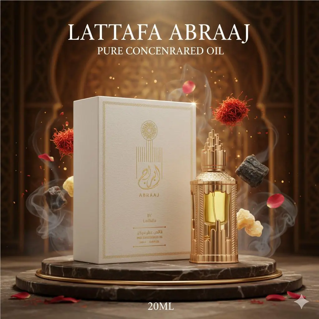 Abraaj Pure Concentrated Perfumed Oil by Lattafa 20 ML Unisex Fragrance