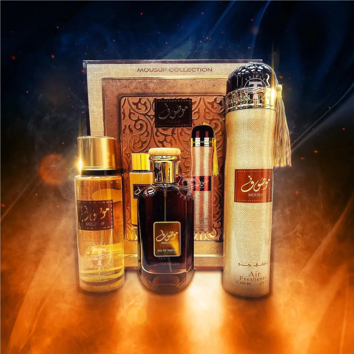 Lattafa Mousuf Collection 3-Piece Gift Set Eau De Parfum / Air Freshener / Mist By Ard