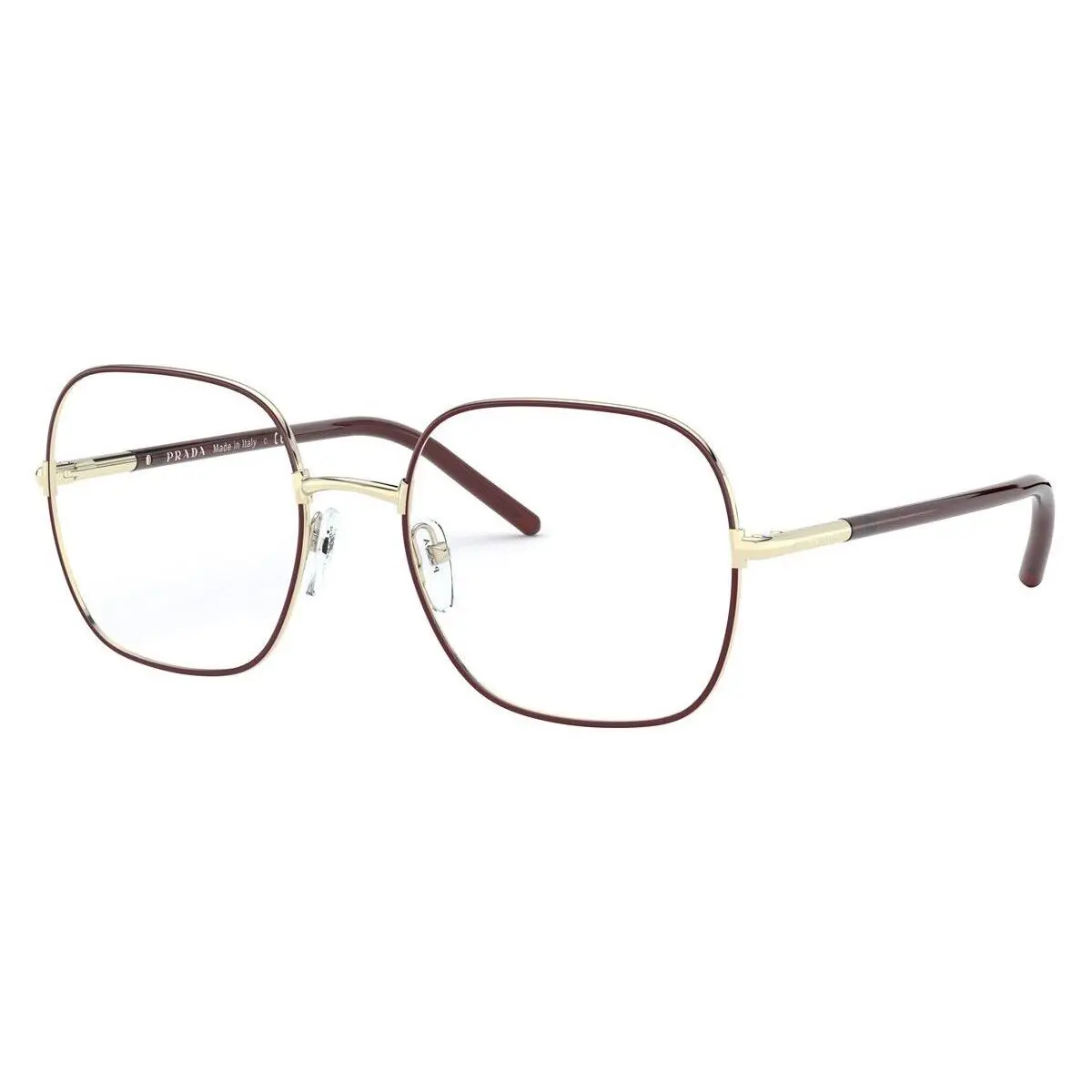 Prada PR 56WV 09B1O1 - 54 Bordeaux Rectangular Woman Eyeglasses