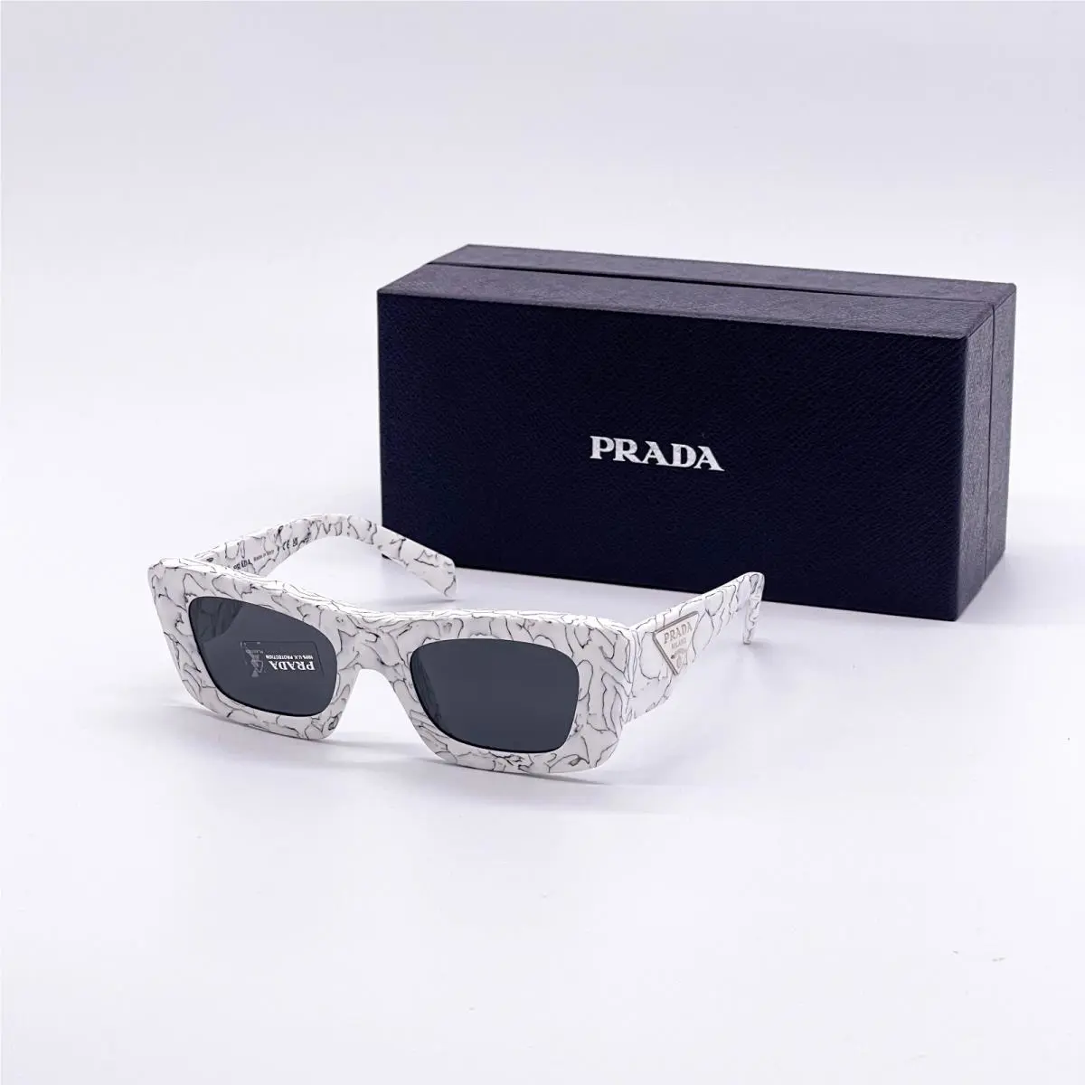 Prada White Cat Eye Women Sunglasses PR13ZS 17D5S0