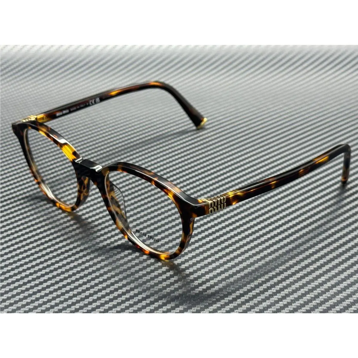 Miu Miu MU 02WV 14L1O1 Honey Havana Women`s 50 mm Eyeglasses