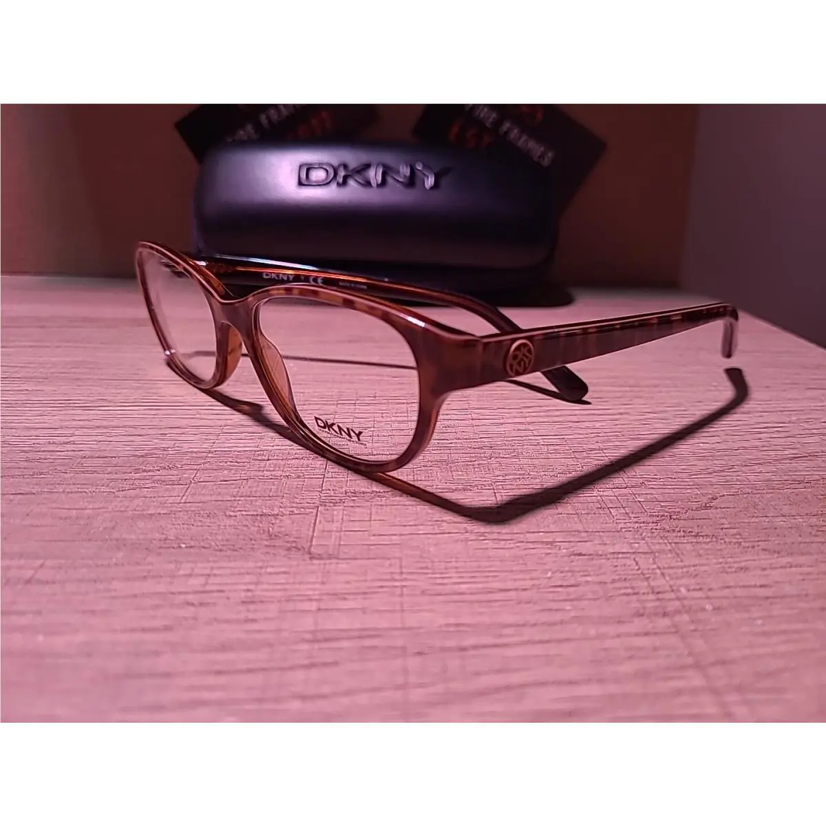 Dkny DY 4642 3615 Brown Animal Print Eyeglasses Frames 53-16-140