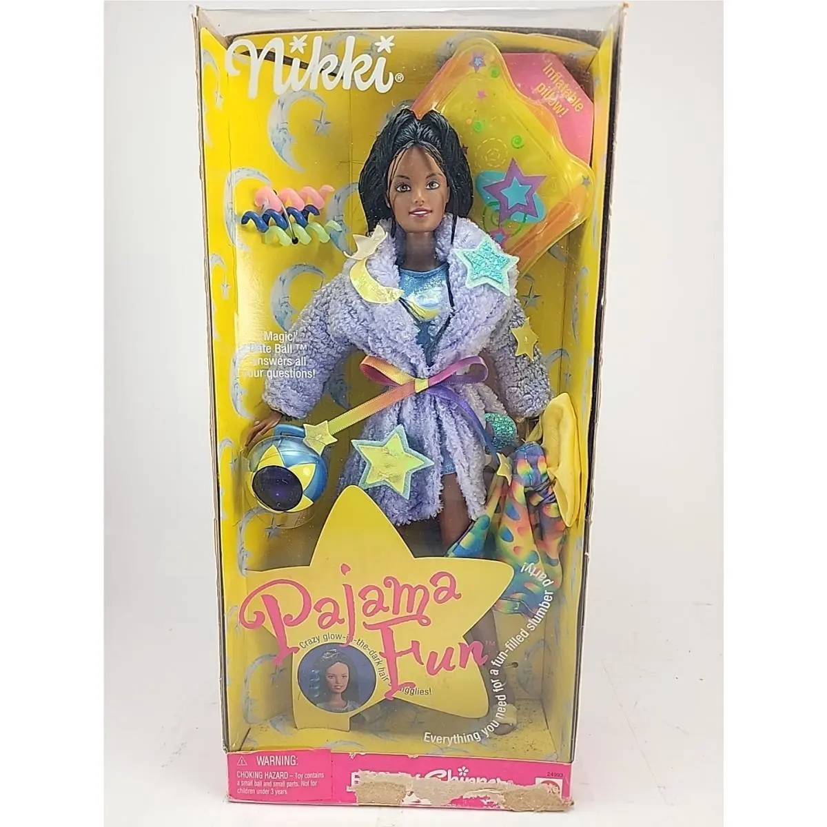 Teen Nikki Barbie Doll Pajama Fun African American Teen Skipper Friend Mattel