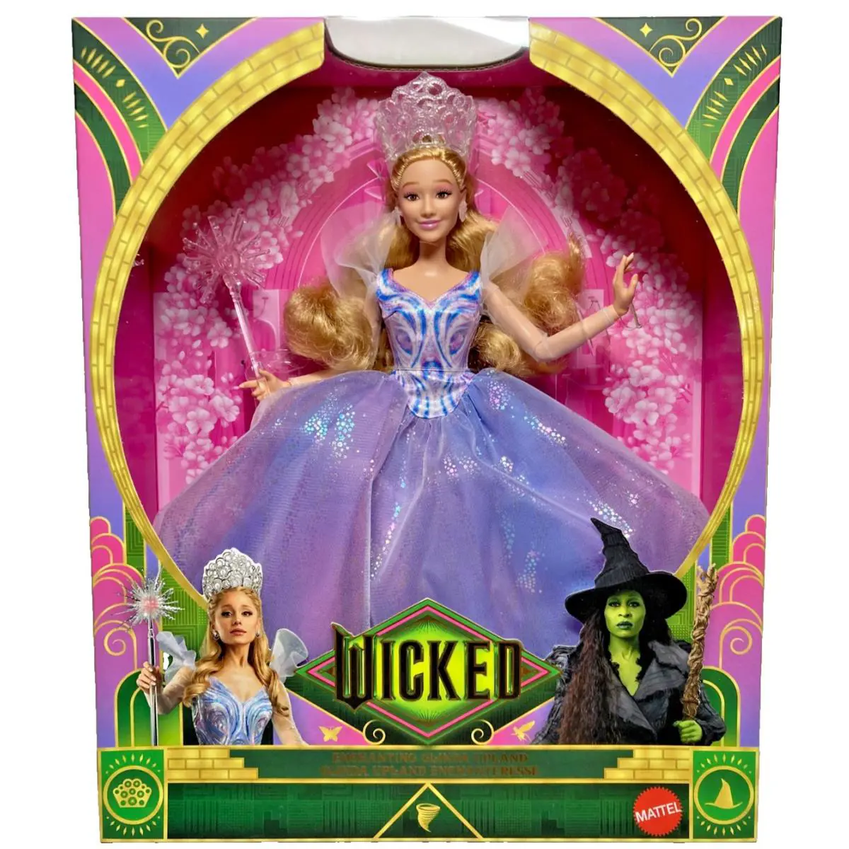 Wicked For Good Enchanting Glinda Upland Deluxe Doll Blue Dress