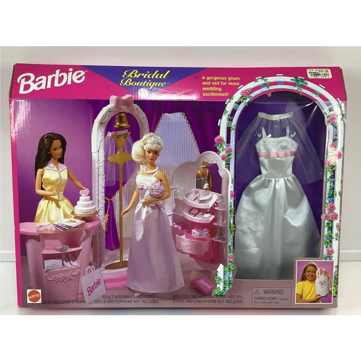 Vintage Mattel Barbie Bridal Boutique Wedding Playset - 67792
