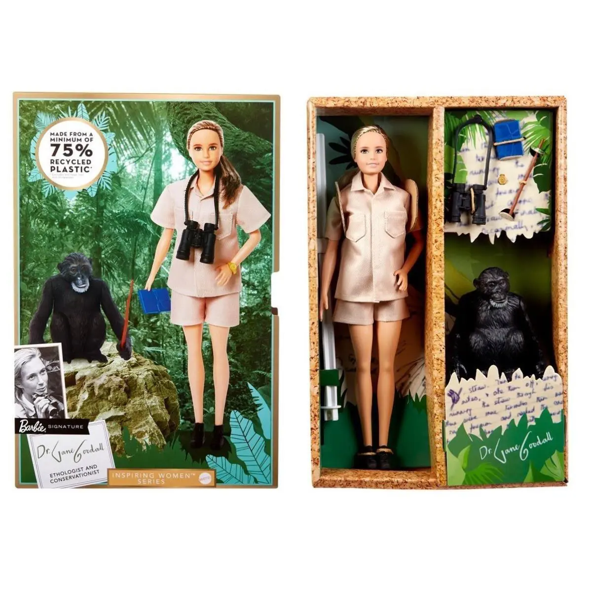 Dr. Jane Goodall Barbie Inspiring Women Doll