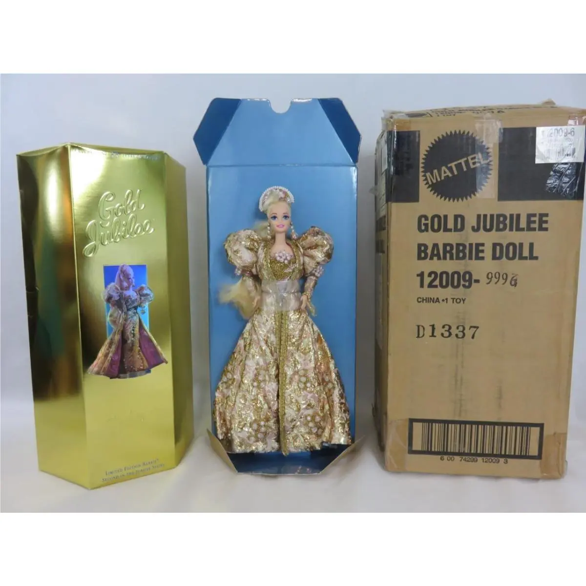 Barbie Limited Edition 1337 of 5000 Gold Jubilee Nrfb W/shipper 1994