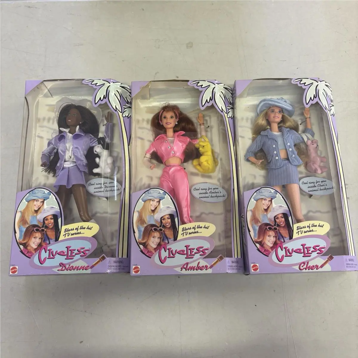 Barbie Clueless Complete Set 1996 Cher Amber Dionne. Nrfb Mattel