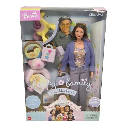 2003 Barbie Happy Family Neighborhood Grandma Doll Mattel B7690