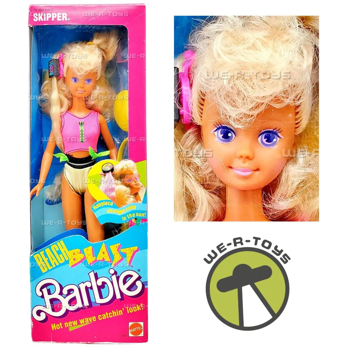 Barbie Beach Blast Skipper Doll 1988 Mattel 3242