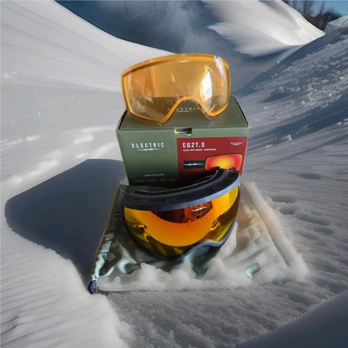 Electric Visual - EG2-T.S Goggle Black Tort Nuron +bl Atomic/auburn Red