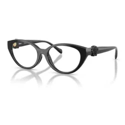 Versace VK3010U GB1 Eyeglasses Youth Kids Girl`s Black Full Rim Cat Eye 48mm