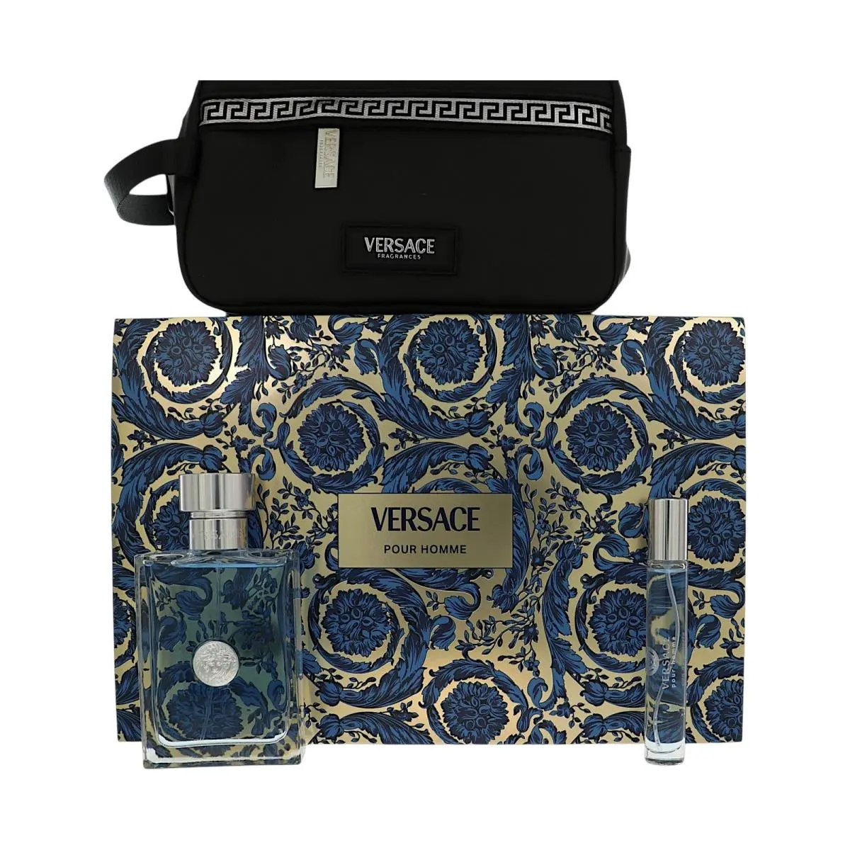 Pour Homme  Gift Set For Men 3 Piece Set For Men: 3.4 Oz Eau by Versace