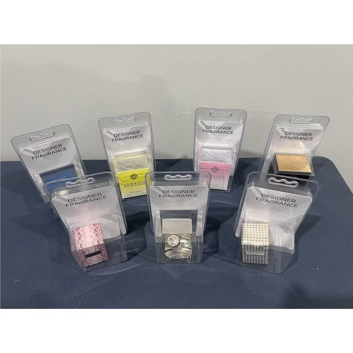 Lot of 5 Versace 5ml 0.17 US fl Oz. 2 Jimmy Choo 4.5ml 0.15fl Oz. Total of 7