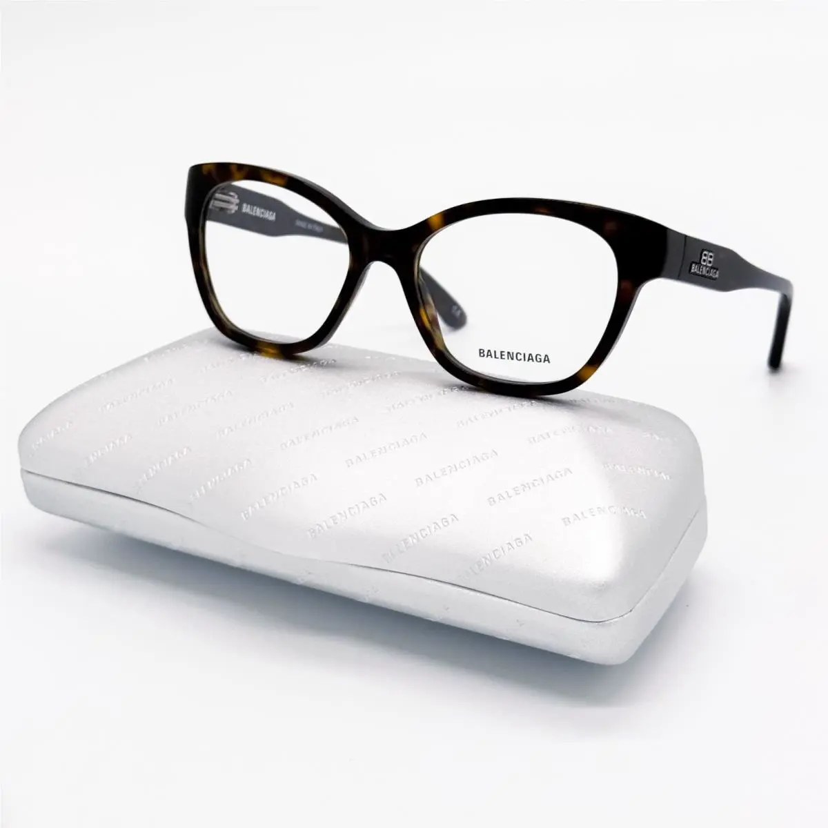 Balenciaga Eyeglasses BB0213O 002 Round Havana Women Eyewear Balenciaga