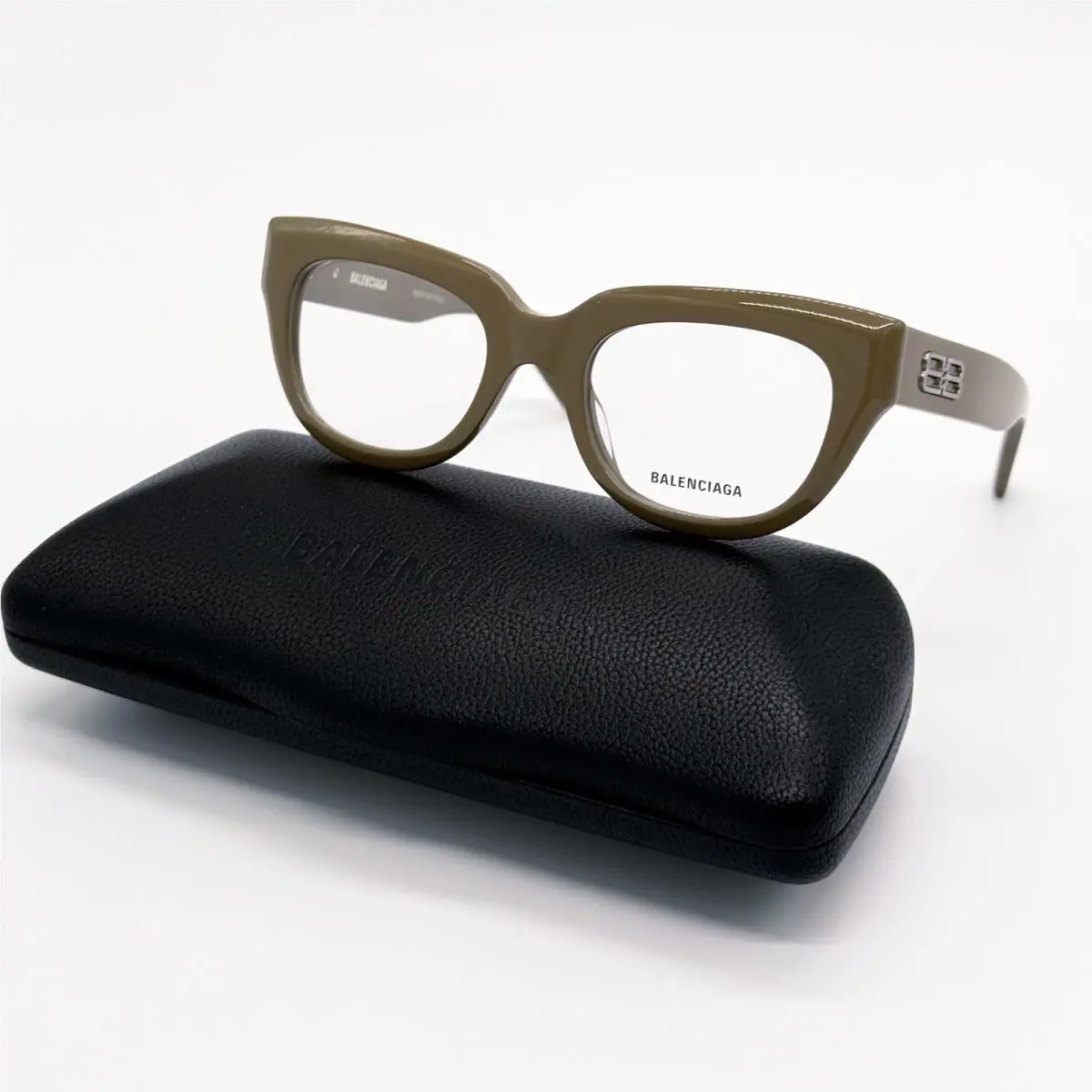 Balenciaga BB0239O 004 Brown Cat Eye Women Eyeglasses