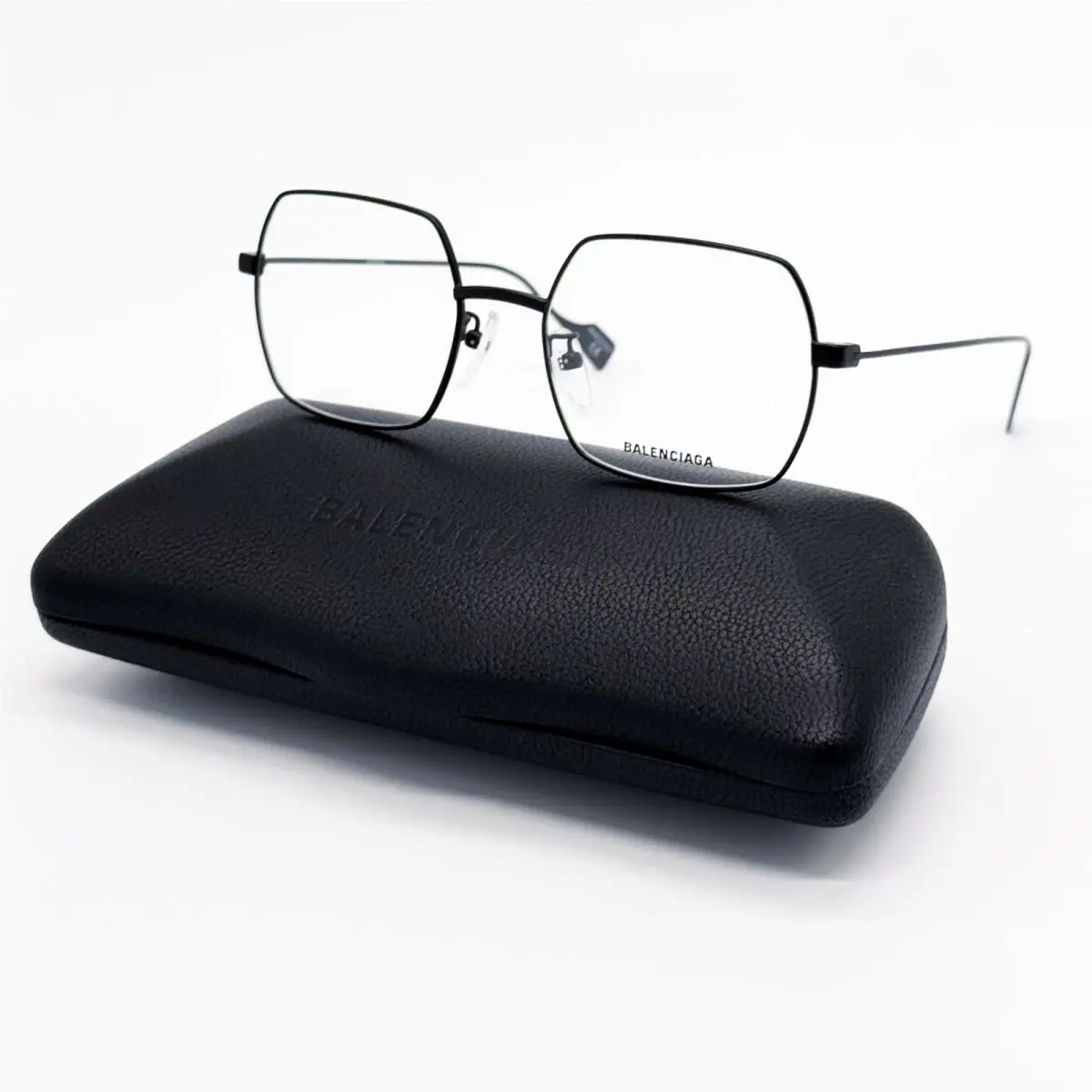 Balenciaga Eyeglasses BB0090O 001 Square Black Women Eyewear Balenciaga