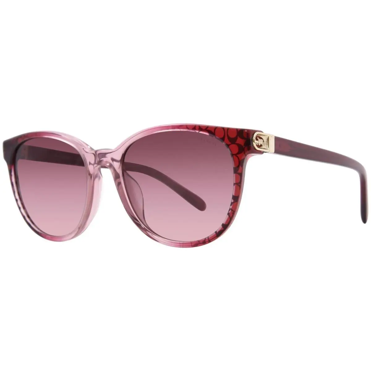 HC8350U 57098H Sunglasses Women`s Red/signature C/pink Gradient 54mm by Coach