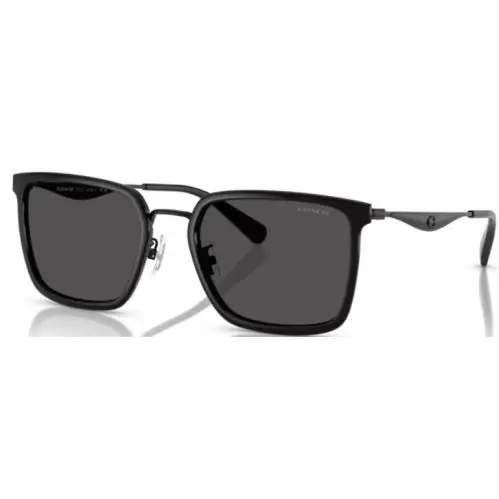 Coach CW226 HC7171 934487 Sunglasses Men`s Black/grey Solid 56-21-150