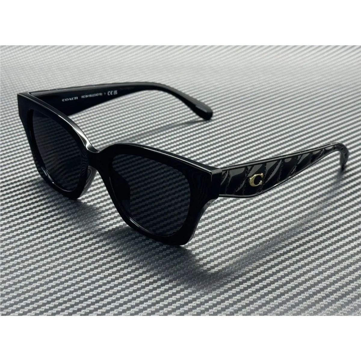 Coach HC8418U 500287 Black Grey Women`s 53 mm Sunglasses