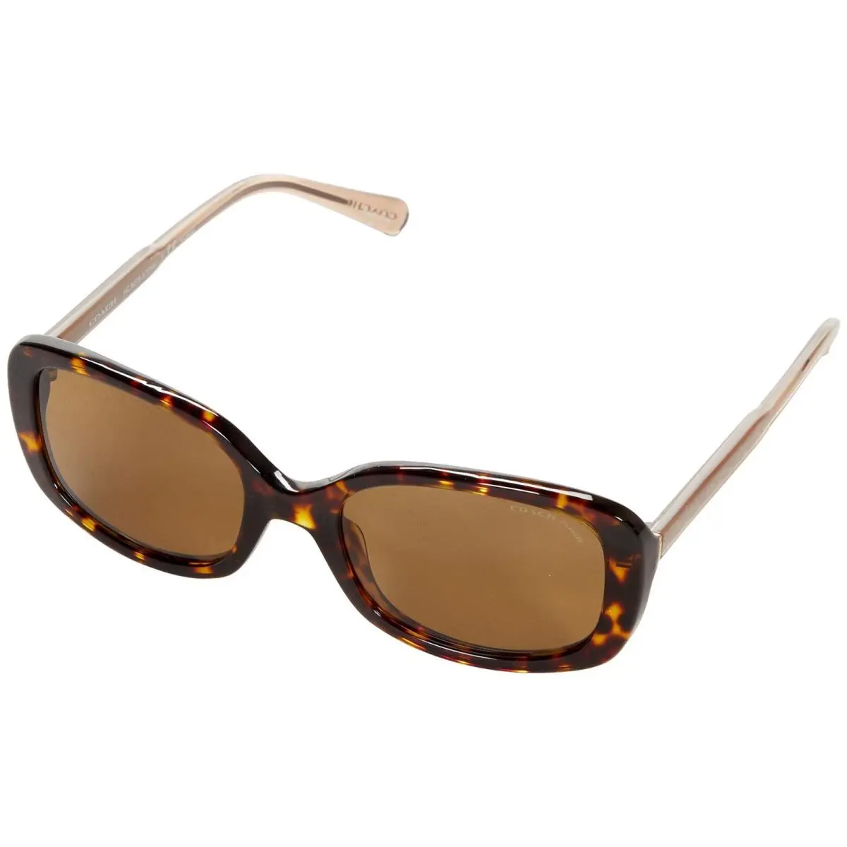 Coach HC8278 L1114 512083 Polarized Sunglasses Dark Tortoise Brown 53mm