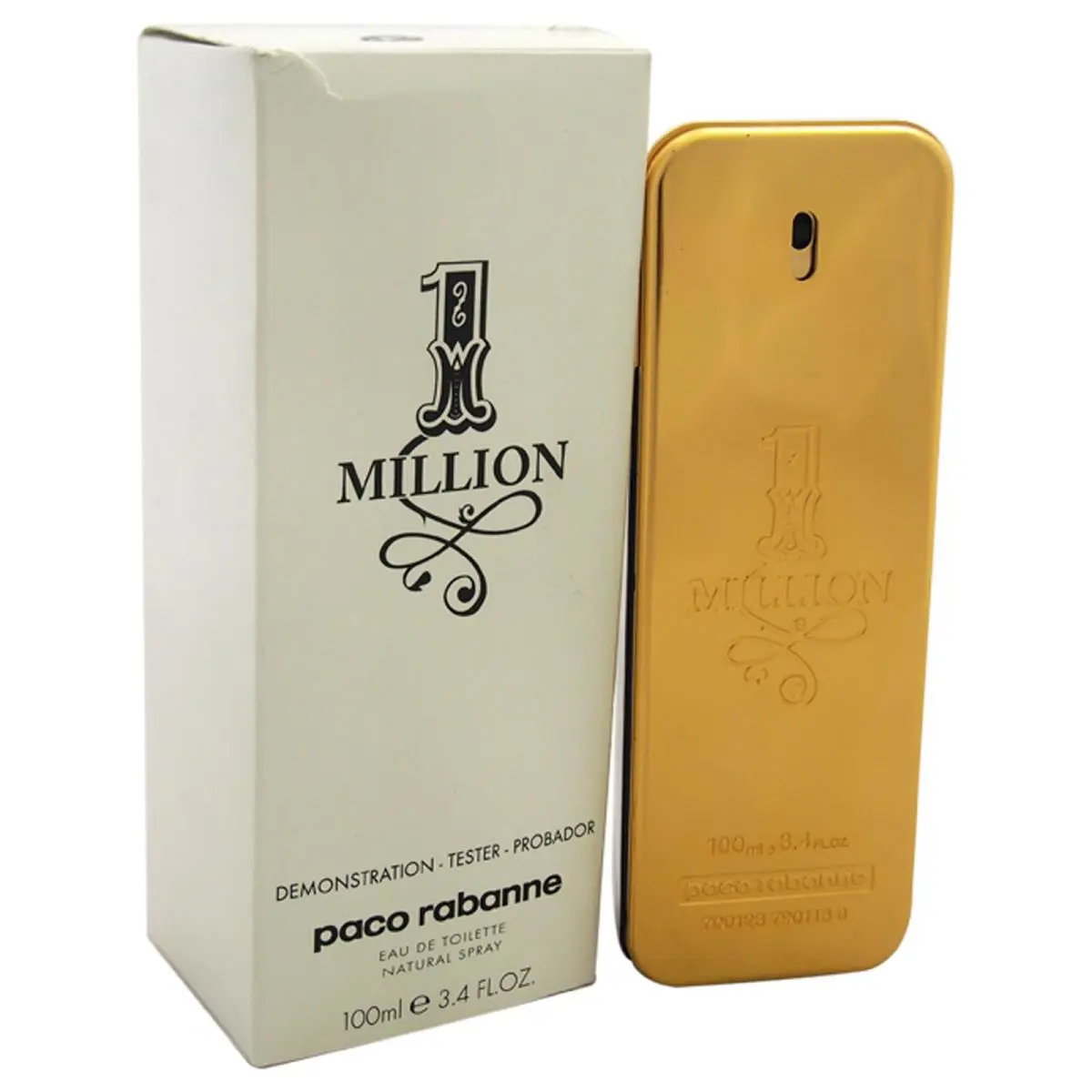 2 Pack 1 Million by Paco Rabanne For Men - 3.4 oz Edt Spray Tester