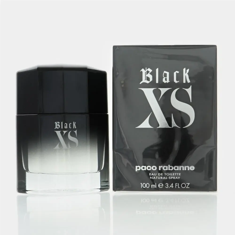 Black Xs by Paco Rabanne Box For Men 3.4 Oz Eau De Toilette Spray