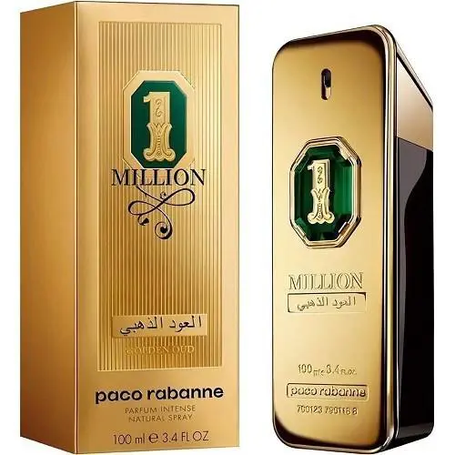 1 Million Golden Oud By Paco Rabanne 3.4 Oz. 100ml Parfum Intense Men