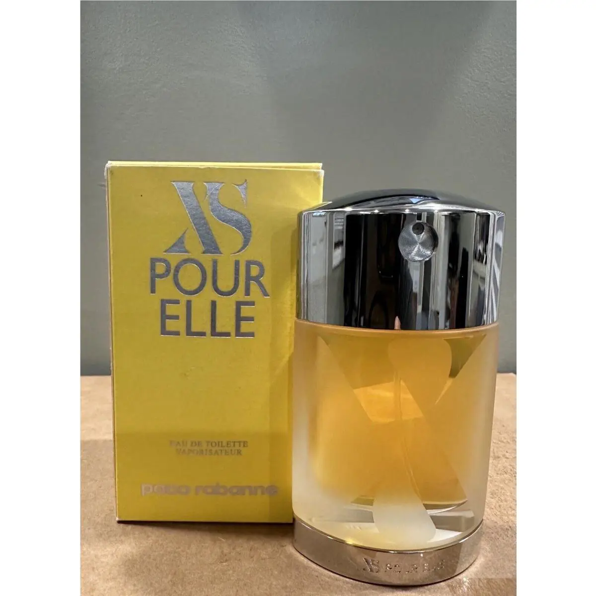 XS Pour Elle by Pavo Rabanne Women 1.7 FL Oz. 50 ML Edt Spray Vintage Yellow Box