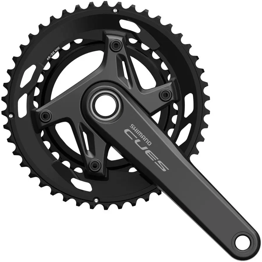 Shimano Cues FC-U6030-2 Crankset - 170mm 9/10-Speed 46/32t Asymmetric 110
