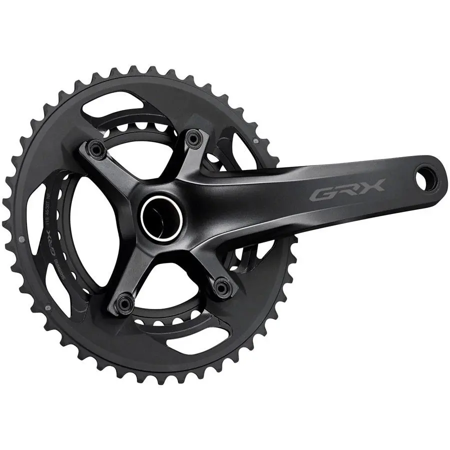 Shimano Grx FC-RX600-10 Crankset 10 Speed 165mm 110/80 Bcd No Chainring Black