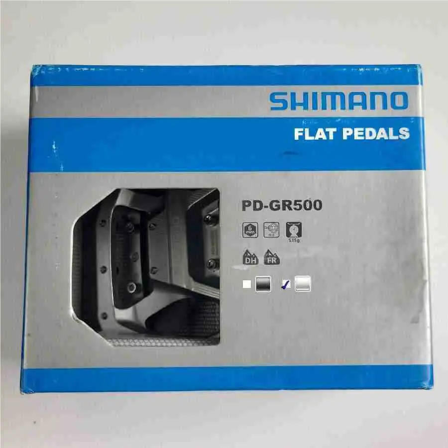 Shimano PD-GR500 Flat Mtb Pedals Chrome Cycling Bike Ride Pedal