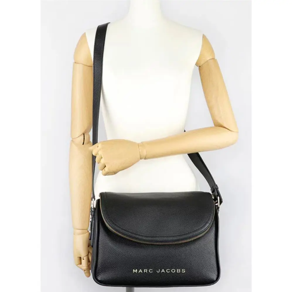 Marc Jacobs The Groove Pebbled Leather Crossbody Bag Black