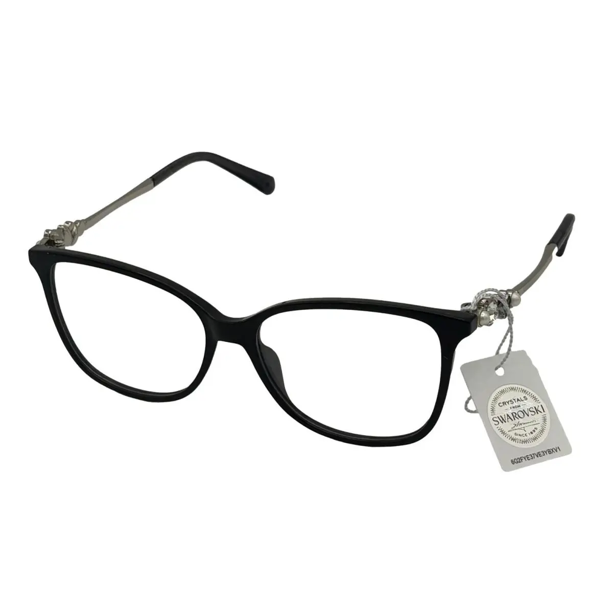 Swarovski Womens Black Plastic Fashion Square Eyewear Frame SK5367. 53mm